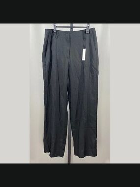 NEW Banana Republic Pants Womens 6 black wide leg trouser preppy business norm